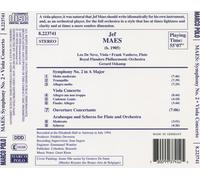 JEF MAES: SYMPHONY NO. 2; VIOLA CONCERTO; OUVERTURE CONCERTANTE NEW CD