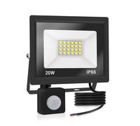 Jefedana Security Lights Outdoor Motion Sensor 20W,IP66 Waterproof Motion Sensor Outdoor 2000LM LED Floodlights with PIR Sensor,6000K Daylight White for Garden, Forecourt, Backyard, Garages and More