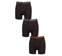 Jeff Banks Men’s Bamboo Trunks - 3 Pack Soft Breathable Stretch Underwear, Comfortable Boxer Briefs Elastic Waistband, UK Sizes S-XL (UK, Alpha, XL, XL, Regular, Regular, Black Sage/Lilac/Orange)