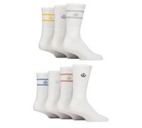 Jeff Banks Men’s Sports Crew Socks - 7 Pair Polyester Recycled Cotton Socks, Breathable Lightweight Comfortable Everyday Athletic Socks for Training Gym or Casual Wear, UK 7-11