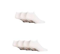 Jeff Banks Men's Mens 7 Pair Plain Cotton Trainer Socks in White | Size: 7-11 Jeff Banks White 7-11