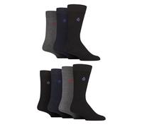 Jeff Banks Mens Plain Recycled Cotton Socks Pack of 7