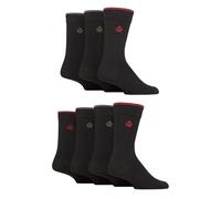 Jeff Banks Mens Plain Recycled Cotton Socks Pack of 7 (UK, Numeric, 7, 11, Regular, Regular, Black)