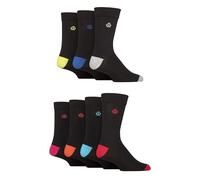 Jeff Banks Mens Plain Recycled Cotton Socks Pack of 7 (UK, Numeric, 7, 11, Regular, Regular, Heel & Toe Assorted)