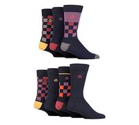 Jeff Banks Mens Recycled Cotton Patterned Socks Pack of 7