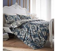 Jeff Banks Pour La Maison Chateau - Luxury Quality 100% Cotton Reversible Designer Duvet Cover Quilt Bedding Set - Single (135cm x 200cm) + 1 Matching Pillowcase