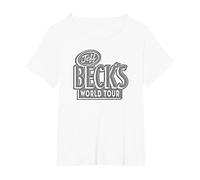 Jeff Beck - Beck's World Tour T-Shirt, Women's Plus, White, 4X