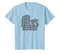 Jeff Beck - Beck's World Tour T-Shirt, Youth, Baby Blue, 4T