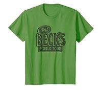 Jeff Beck - Beck's World Tour T-Shirt, Youth, Grass Green, X-Small