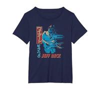 Jeff Beck - Blue Wind Japan T-Shirt, Women's Plus, Navy Blue, 1X