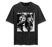 Jeff Beck Johnny Depp Memory Unisex T-Shirt Graphic Top Printed Tee Mens Black Shirt M
