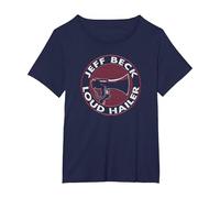 Jeff Beck - Red Hailer T-Shirt, Women's Plus, Navy Blue, 2X