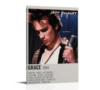 Jeff Buckley Album Grace Poster Canvas Wall Art Aesthetic Cover Poster Modern Art Painting for Living Room 24x36inch(60x90cm) Frame-style