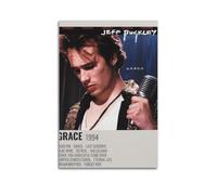 Jeff Buckley Album Grace Posters Aesthetic Wall Art Canvas Vintage Poster Decorative Painting for Living Room Bed Room Decor 16x24inch(40x60cm) Unframe-style