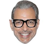 Jeff Goldblum (Glasses) Celebrity Mask, Flat Card Face, Fancy Dress Mask