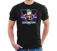 Jeff Goldblum Retro 80s Neon Landscape Men's T-Shirt Black XLBlackXL