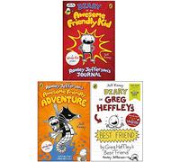 Jeff Kinney 3 Books Collection Set (Diary of an Awesome Friendly Kid, Rowley Jefferson's Awesome Friendly Adventure, Diary of Greg Heffley's Best Friend World Book Day 2019)