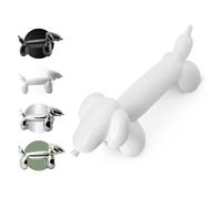 Jeff Koons Balloon Dachshund Decor - Cute Desk Decor for Dog Moms & Dads, Work From Home Must Have, Gifts for Dog Lovers (White)