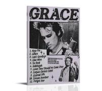 Jeff Poster Buckley Album Grace Poster Canva Colourfast Wall Art Decorative Painting for Living Room Bedroom Home Decor 12x18inch(30x45cm) Frame-style