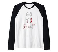 Jeff The Killer Go To Sleep Bloody Raglan Baseball Tee