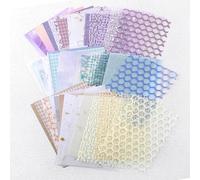 Jeffdad 45Pcs Scrapbook Textured Paper, A5 Size Craft Scrapbooking Paper Mix Mesh Fabric Mulberry Paper for Scrapbooking, Junk Journals, Journaling Supplies, DIY Paper Craft Supp(Type one)