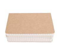 Jeffergarden 10 Pockets Notebooks Mini Notepad Journal 30 Sheets Lined Paper Kraft Cover with Sturdy Cover for Writing Travel School (FJ Replacement Core（Ruled）)