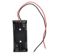 Jeffergarden 10pcs AAA Battery Holder Plastic Battery Box with Wire 3 to 4.5V for Electronic Toy Remote Control Home Appliance, Insulated Plastic Cover, 2 or 3 Cell Power Supply (2 sections)