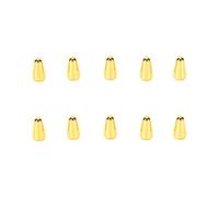 Jeffergarden 10PCS Guitar Switch Tip Brass Gold 3/4/5 Way Compatible