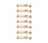 Jeffergarden 10sets 5mm 6.5mm 8mm Solid Brass Button Stud, Screw Nail Screwback for Leather Rivet Belt DIY, with 3 Sizes, Suitable for Luggage Home Textiles Shoes Hats (8mm)