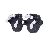 Jeffergarden 2 Black ABS+Silicone Hand Grip Exerciser and Trainers Set, Non-slip, Scene Training, Support Practice Alone for Strength Training, Suitable for Children and Adults with (black)