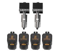 Jeffergarden 2 Pcs 3D Printer Hotend Replacement Set 0.4mm High Flowrate Hot End with Hardened Steel Nozzle and 4 Silicone Sleeves for Lab H2D H2S 3D Printer