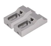 Jeffergarden 2 PCS CNC Hold Down Clamps M6 Side Clamp Mini Vise 54mm | Low Profile Fixture, S136H Die Steel Body, 60kN Clamping Force, Dovetail Guide Rail, Milling Grinding Drilling Use