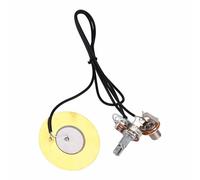 Jeffergarden 2 Pcs Guitar Piezo Pickup, Prewired Metal Transducer with 50mm Piezoelectric Ceramic Sensor, for Acoustic Guitar Mandolin Violin Ukulele Accessories