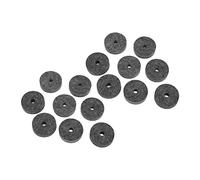 Jeffergarden 20Pcs Cymbal Replacement Accessories Plastic Felt Cymbal Sleeves Drum Kit Compatible Premium Felt Plastic Durable Performance (Gray)