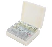 Jeffergarden 25Pcs Animal Slides Microscope Sample Slides, Glass Material, Educational Tool for Biology Students with Diverse Specimens