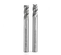 Jeffergarden 2pcs HSS End Mill Set 6mm 4 Flute Milling Cutter High Speed Steel Milling Bits CNC Cutting Tool for Metal and Wood Work