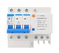 Jeffergarden 3 Phase Motor Conservation Breaker DIN Rail Mount 63A 380V 3P with Phase Loss Protection for Industrial Motors Fans Pumps