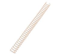 Jeffergarden 34 Loop Double Loop Wire Binding Spines 3:1 Pitch 9/16 Inch Binding Wires 120 Sheet Capacity with Nylon Coating for A4 Paper Documents Reports (Rose Gold)