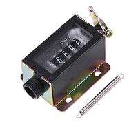 Jeffergarden 5 Digit Pull Counter Mechanical Arithmometer, Hand Mechanical Counter for Textiles Machinery Printing, 55x46x34mm Counting Tool with Rotating Return to Zero Device