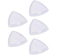 Jeffergarden 5 Pcs LED Guitar Picks ABS Auto Light Up Glowing Plectrum with 2 Sensitive LEDs 41x41mm Replaceable Battery for Acoustic Electric Bass Stage Performance Players