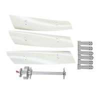 Jeffergarden 500W Wind Generator, CURVED Vane/Wing, LOW START SPEED, WIDE USAGE, Efficient Wind with MPPT Controller, Generator Magnetic Levitation Vertical Maglev Solar Hybrid System Marine (48V)