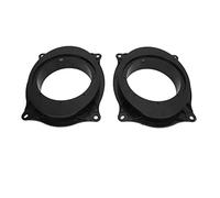 Jeffergarden 6.5 Inch Speaker Adapter Rings, Black ABS Door Speaker Bracket with Wire Harness, Vibration Reduction, Easy Install Replacement for Levin Car Audio (#2)