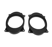 Jeffergarden 6.5 Inch Speaker Adapter Rings, Black ABS Door Speaker Bracket with Wire Harness, Vibration Reduction, Easy Install Replacement for Levin Car Audio (#1)