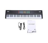 Jeffergarden 61 Key Electric Keyboard Piano with Microphone 200 Tones 200 Rhythms Portable Music Keyboard with Teaching Mode for Beginners Practice