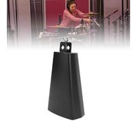 Jeffergarden 8 Inch Metal Cowbell Percussion Instrument with Adjustable Nut and Wooden Stick for Drum Kit Family Party Concert School Activities