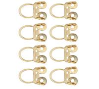 Jeffergarden 8Pcs Guitar Finger Picks, Adjustable Hollow Stainless Steel Wear Resistant Lightweight, with Metal Collar for Acoustic Guitars Banjos Musical Instruments (Gold)