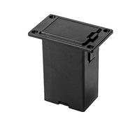 Jeffergarden 9V Battery Case for Guitar and Bass Pickup, Plastic Durable Battery Holder, Easy to Install 9V Compartment for Acoustic Guitar Players