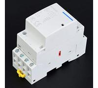 Jeffergarden AC Contactor, Electric Rail Mount, 20A 4 Pole Contactor for Household Motor Control with Wiring Diagram (#2)