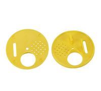 Jeffergarden Adjustable Beehive Entrance Discs Plastic Door Gates for Beekeeping Vents Queen Excluder Ventilation Top Bar Accessories, Mating Size Adjuster Supplies, 6.8cm with Round Bee