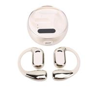 Jeffergarden AI Language Translation Earbuds Real Time, ABS Aluminum Alloy Bluetooth Translator Earbuds, 144 Online and 8 Offline Languages, Noise Canceling Touch Control for Travel Business (Beige)